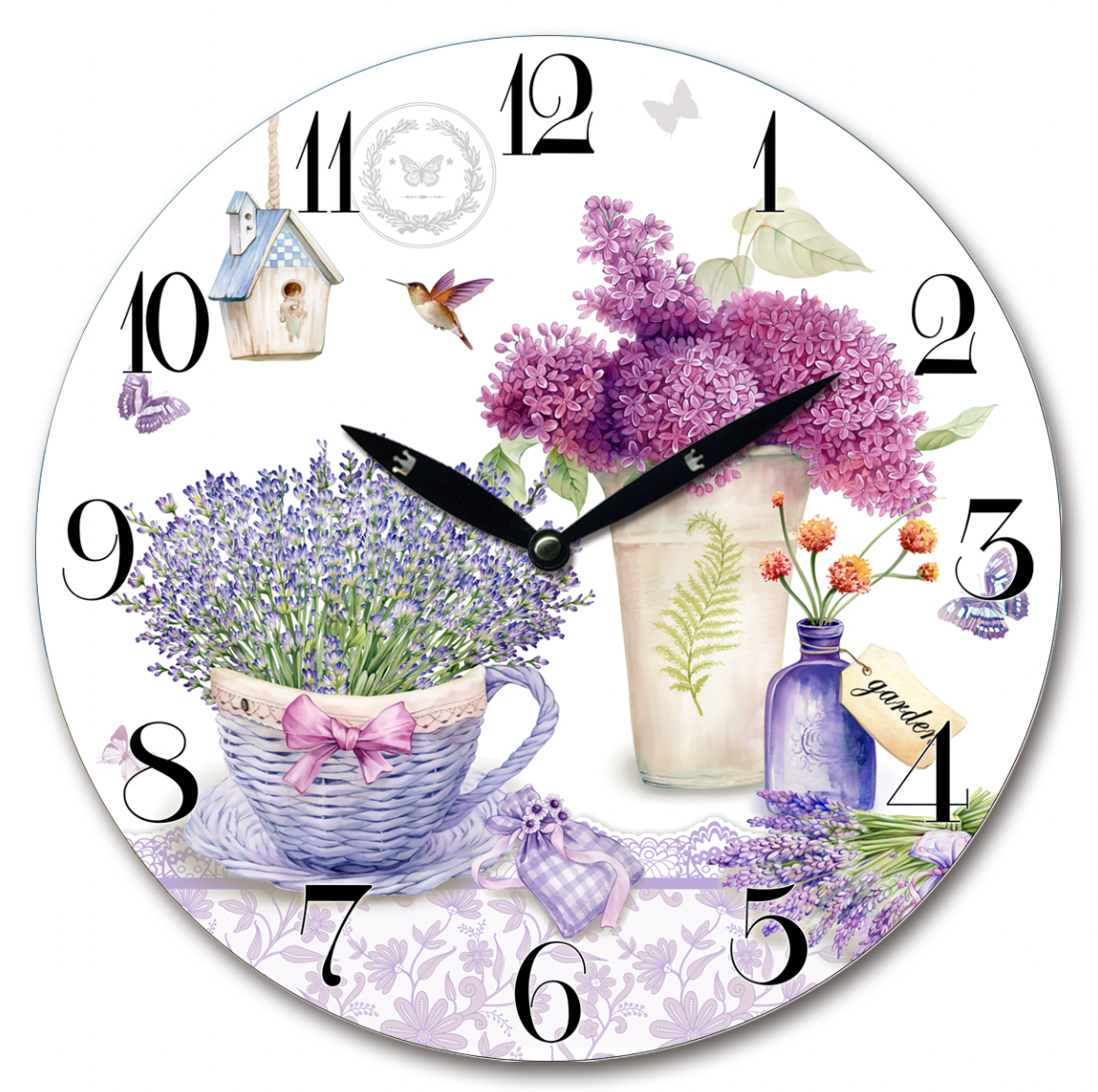 Lavender Wall Clock