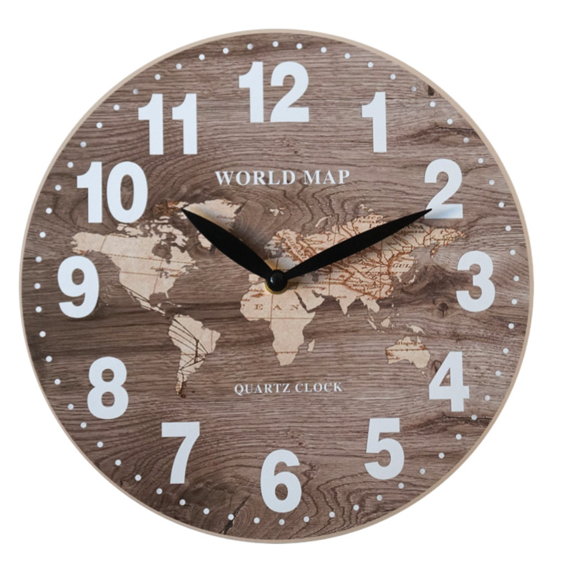 World Map Wall Clock