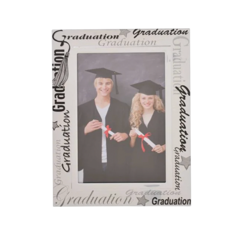 Graduation 4 x 6 Frame Silver Word