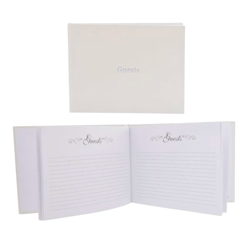 Keepsake White Guest Book