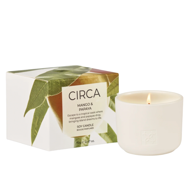 Mango & Papaya Soy Candle - 2 Sizes