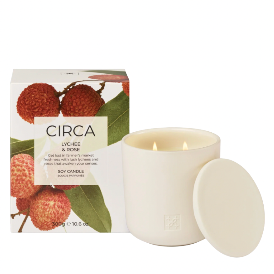Lychee & Rose 300g Soy Candle