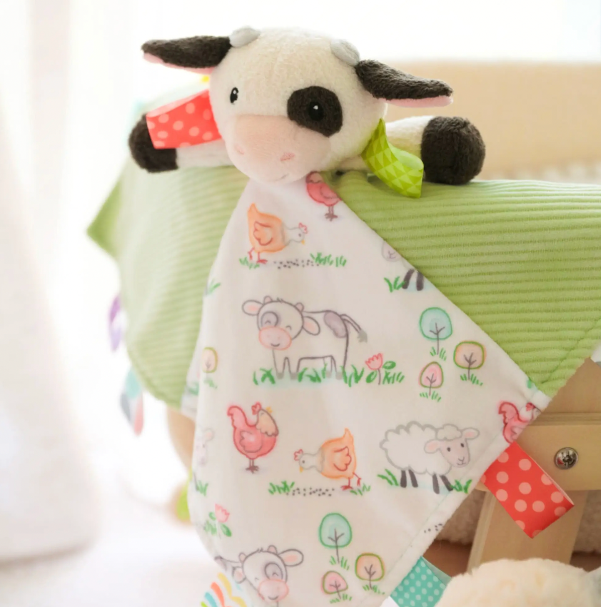 Mary Meyer Taggies - Buttercup Cow Charachter Blanket