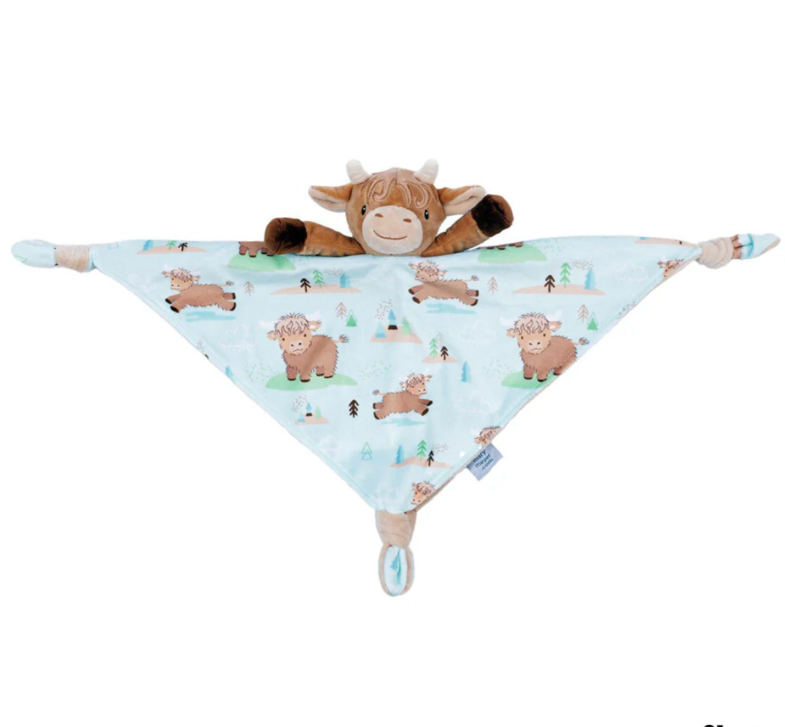 Mary Meyer Taggies - Hetty Highland Cow Character Blanket