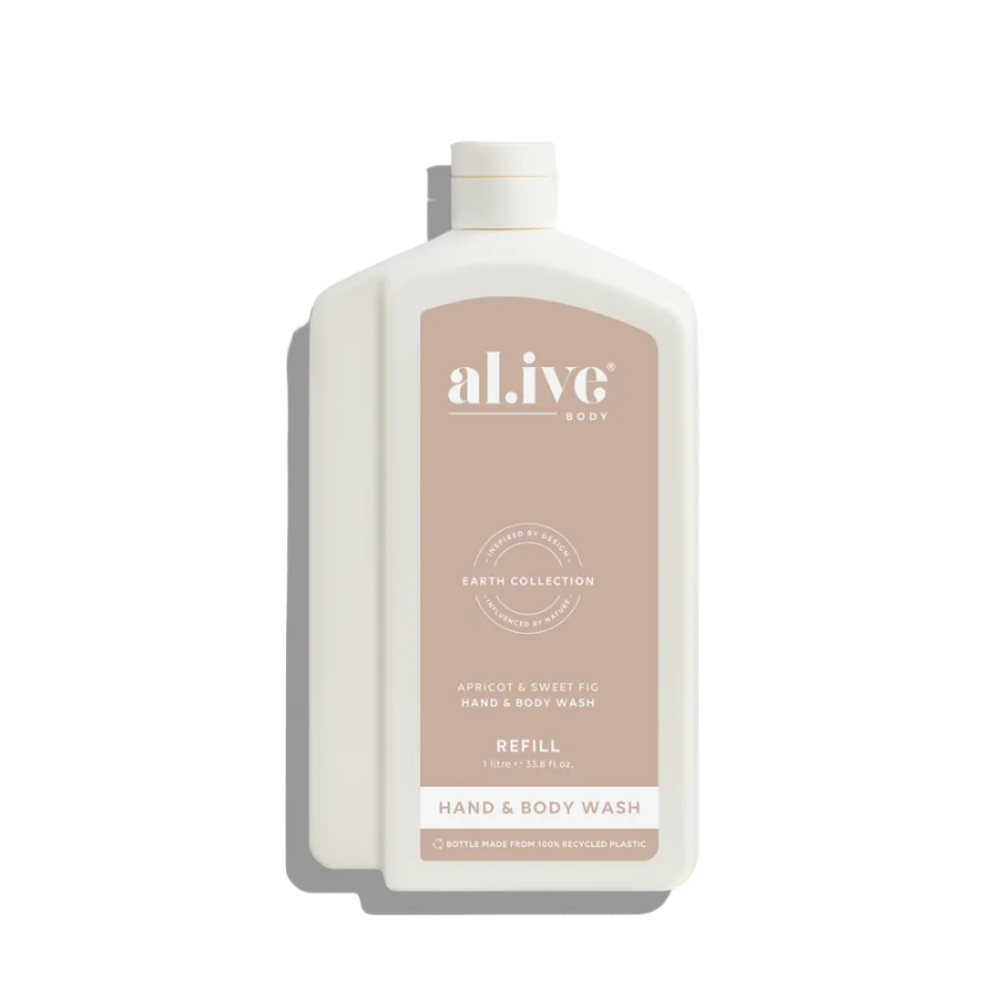 Al.ive 1L Hand & Body Wash Refill - Apricot & Sweet Fig