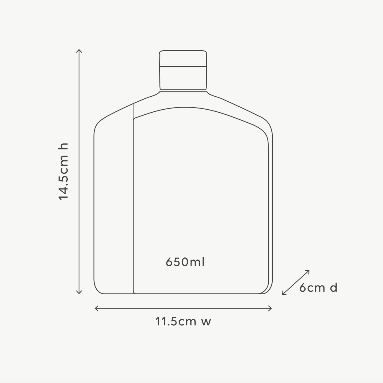 Al.ive 650mL Baby Wash Refill - Calming Oatmeal