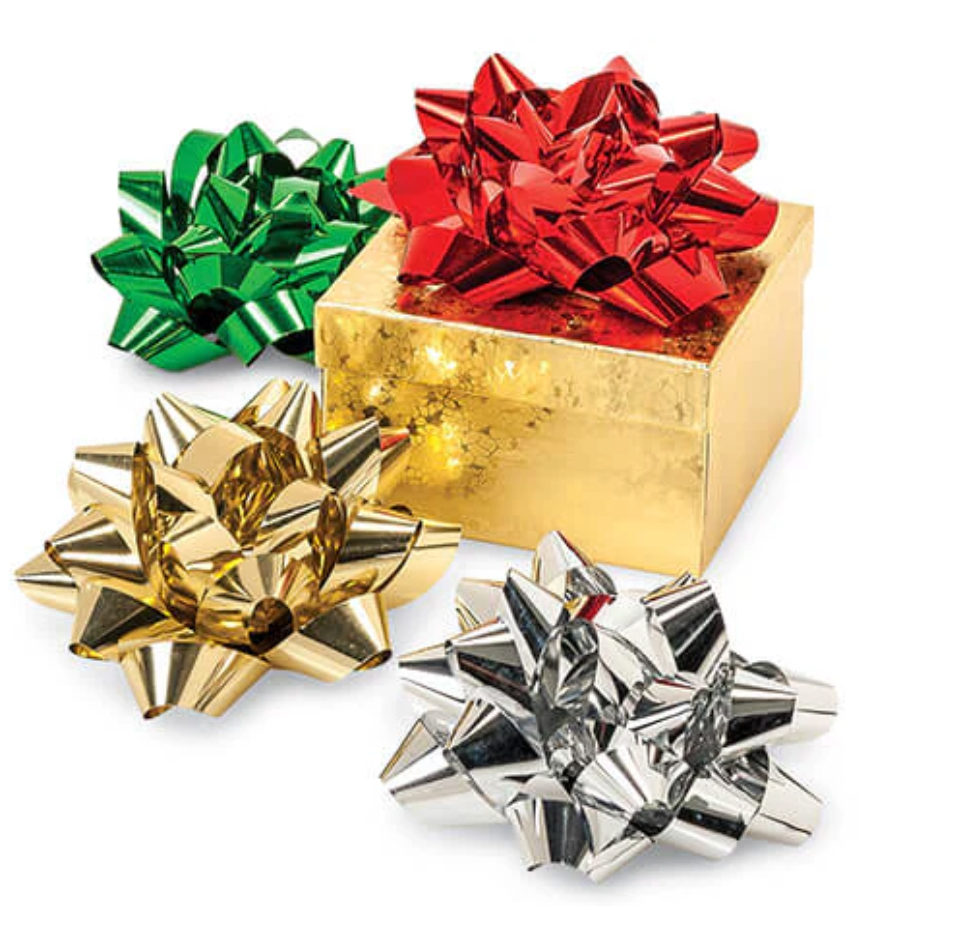 🎄Metallic Ribbon Star Bows (large)