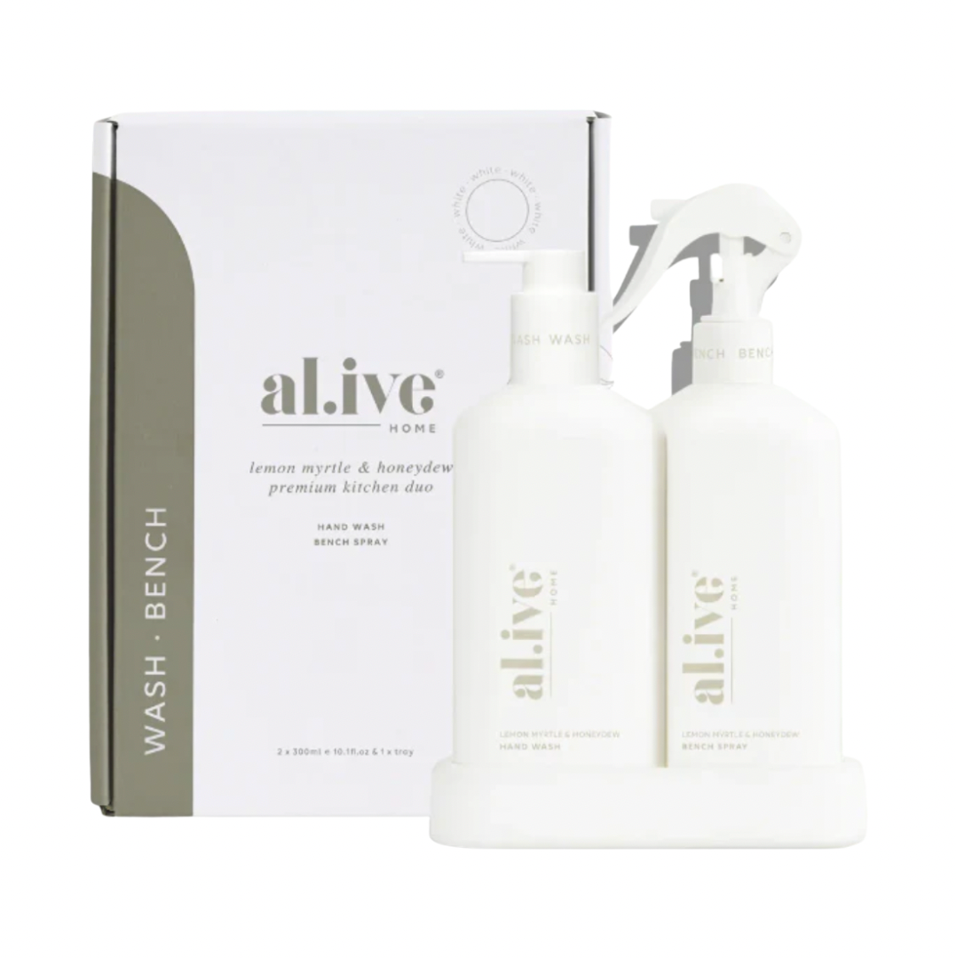 Kitchen Duo - Lemon Myrtle + Honeydrew Hand Wash & Bench Spray Set