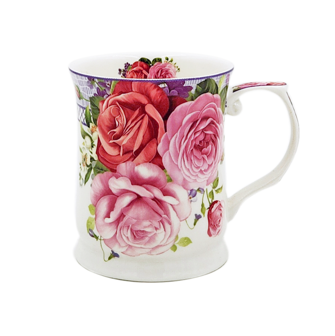 Pink Rose without Gold Trim Mug - 2 Sizes