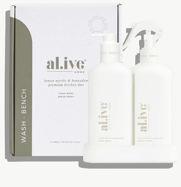 Kitchen Duo - Lemon Myrtle + Honeydrew Hand Wash & Bench Spray Set