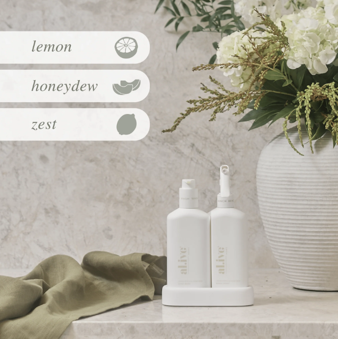 Kitchen Duo - Lemon Myrtle + Honeydrew Hand Wash & Bench Spray Set