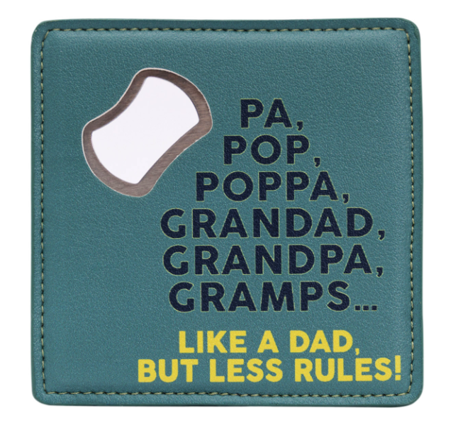 Father's Day Pop Bottle Opener Coaster