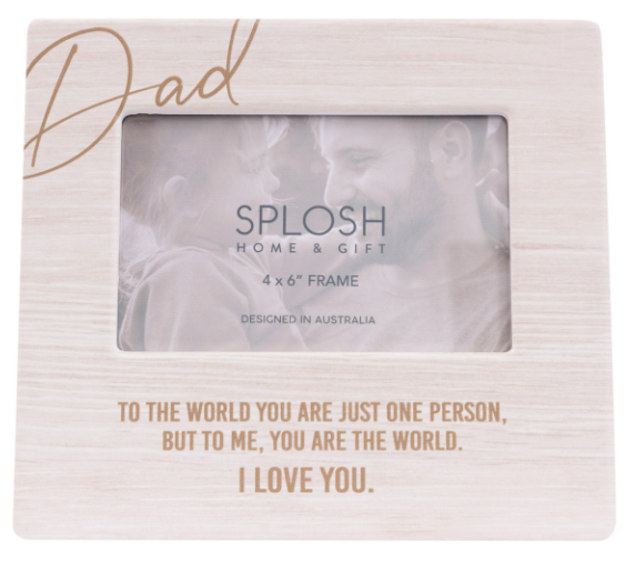 Father's Day Dad 4x6 Ceramic Frame