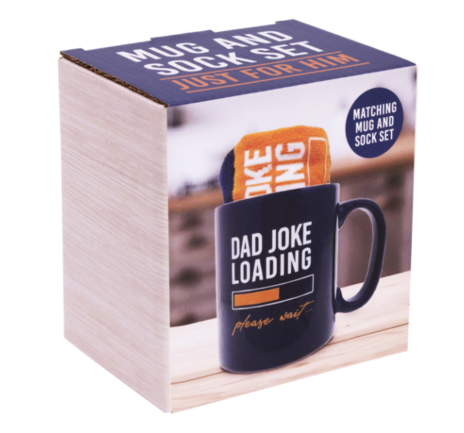 Father's Day Dad Joke Loading Mug & Sock Set