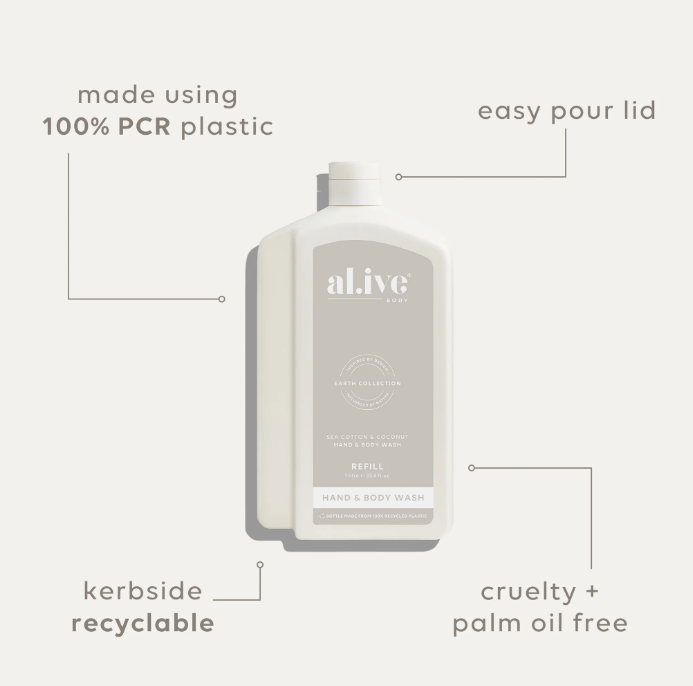 1L Wash Refill - Sea Cotton & Coconut (New packaging)
