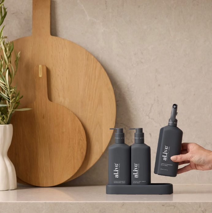 Al.ive 300mL Kitchen Trio - Lemon & Pomegranate + Coconut & Wild Orange