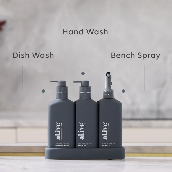 Al.ive 300mL Kitchen Trio - Lemon & Pomegranate + Coconut & Wild Orange
