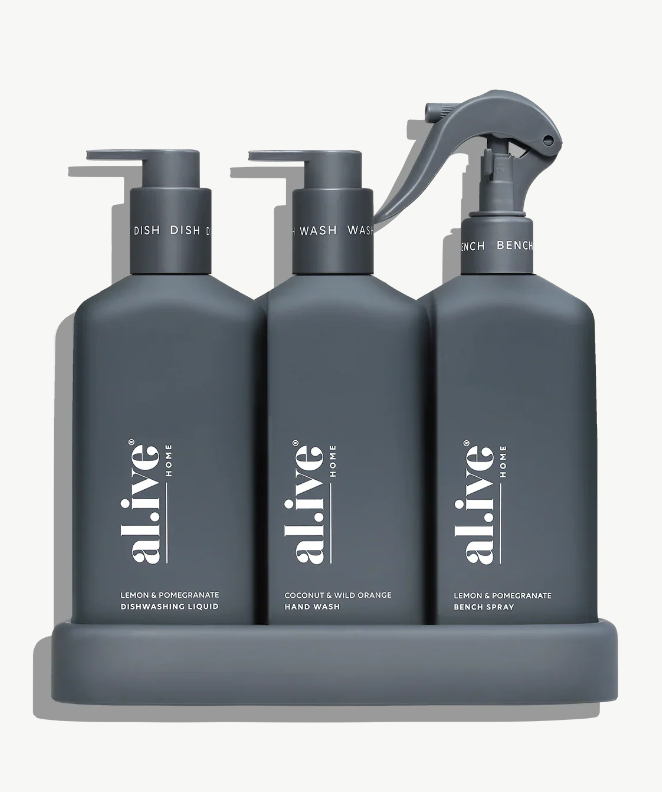 Al.ive 300mL Kitchen Trio - Lemon & Pomegranate + Coconut & Wild Orange
