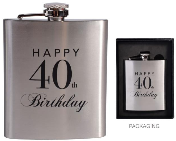 Hip Flask  Birthday