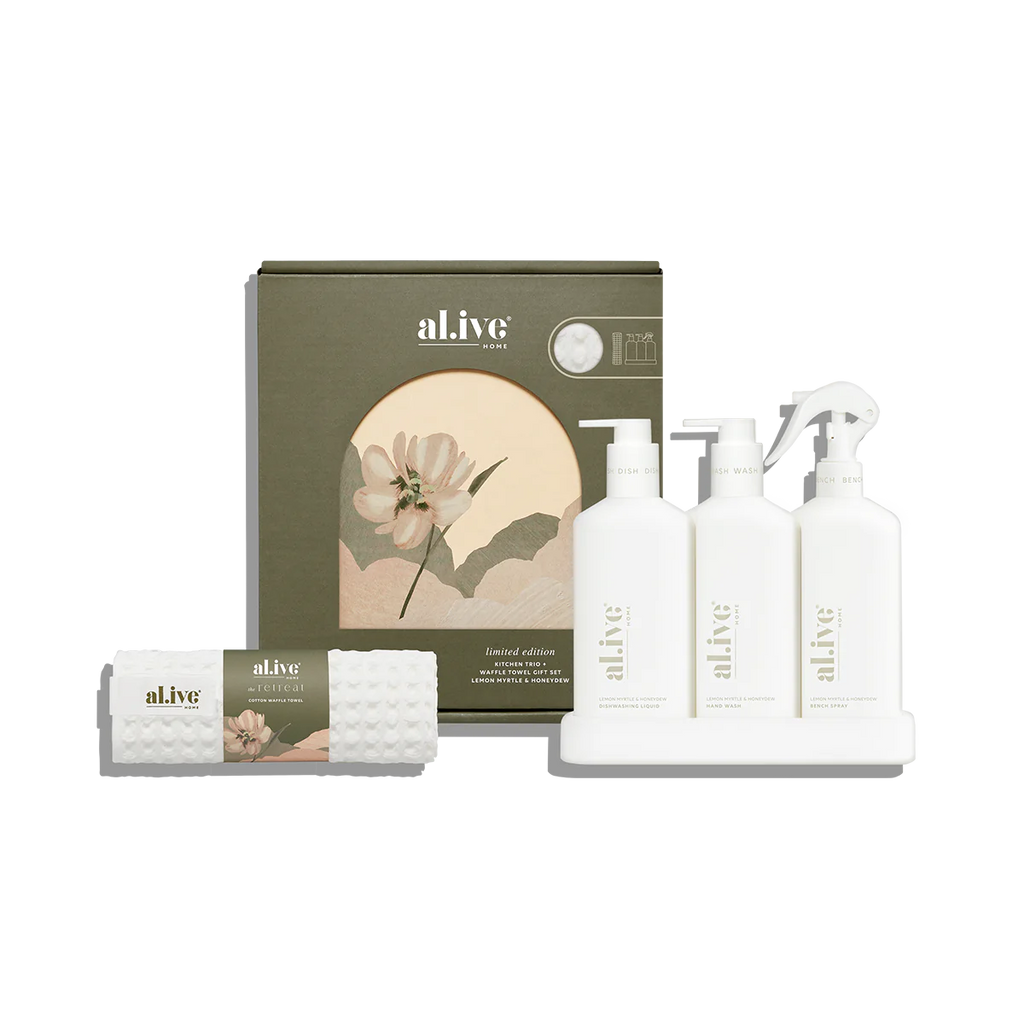 MOTHER'S DAY 2025 - Kitchen Trio & Towel Gift Set - Lemon Myrtle & Honeydew