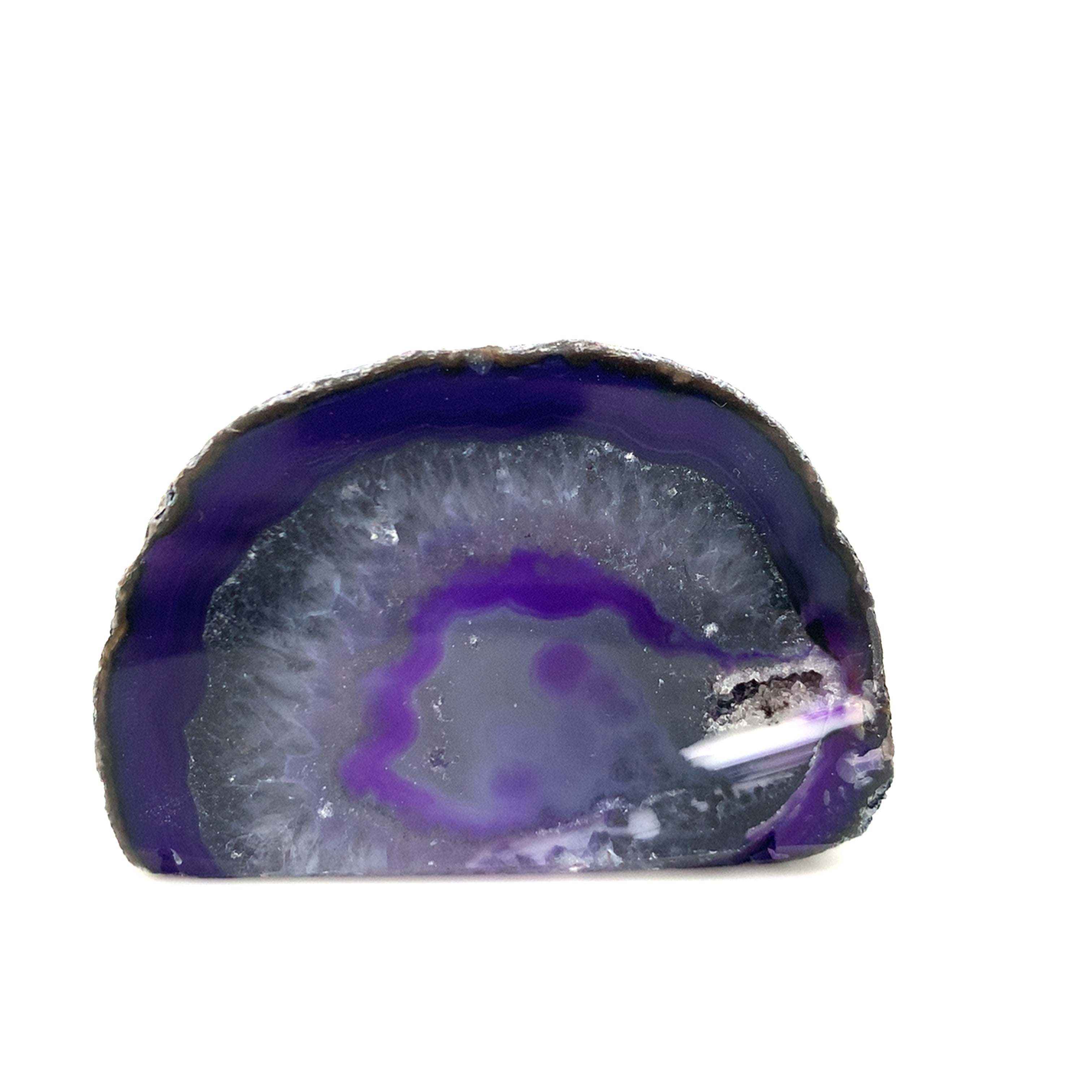 Agate - Short Purple Crystal Stone