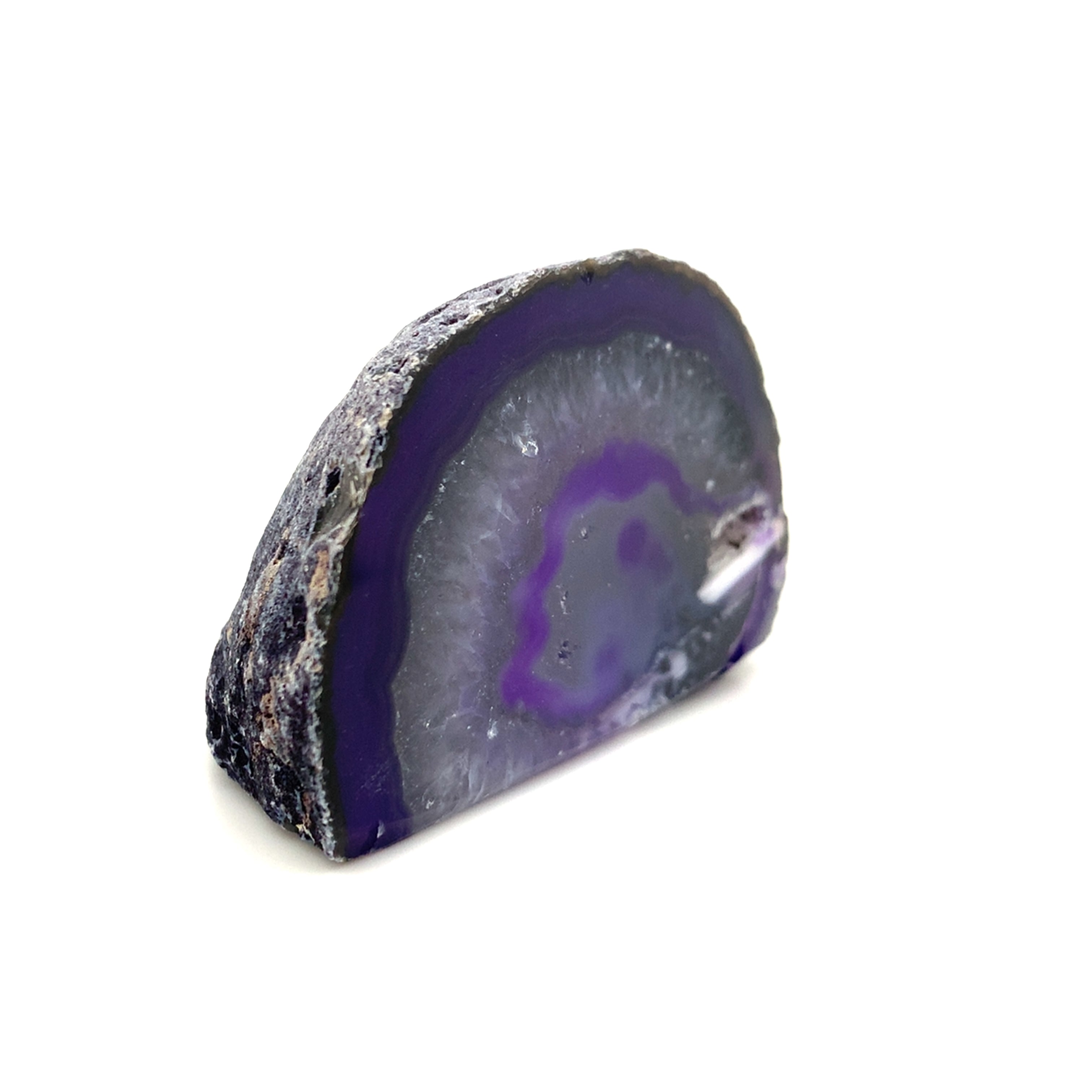 Agate - Short Purple Crystal Stone