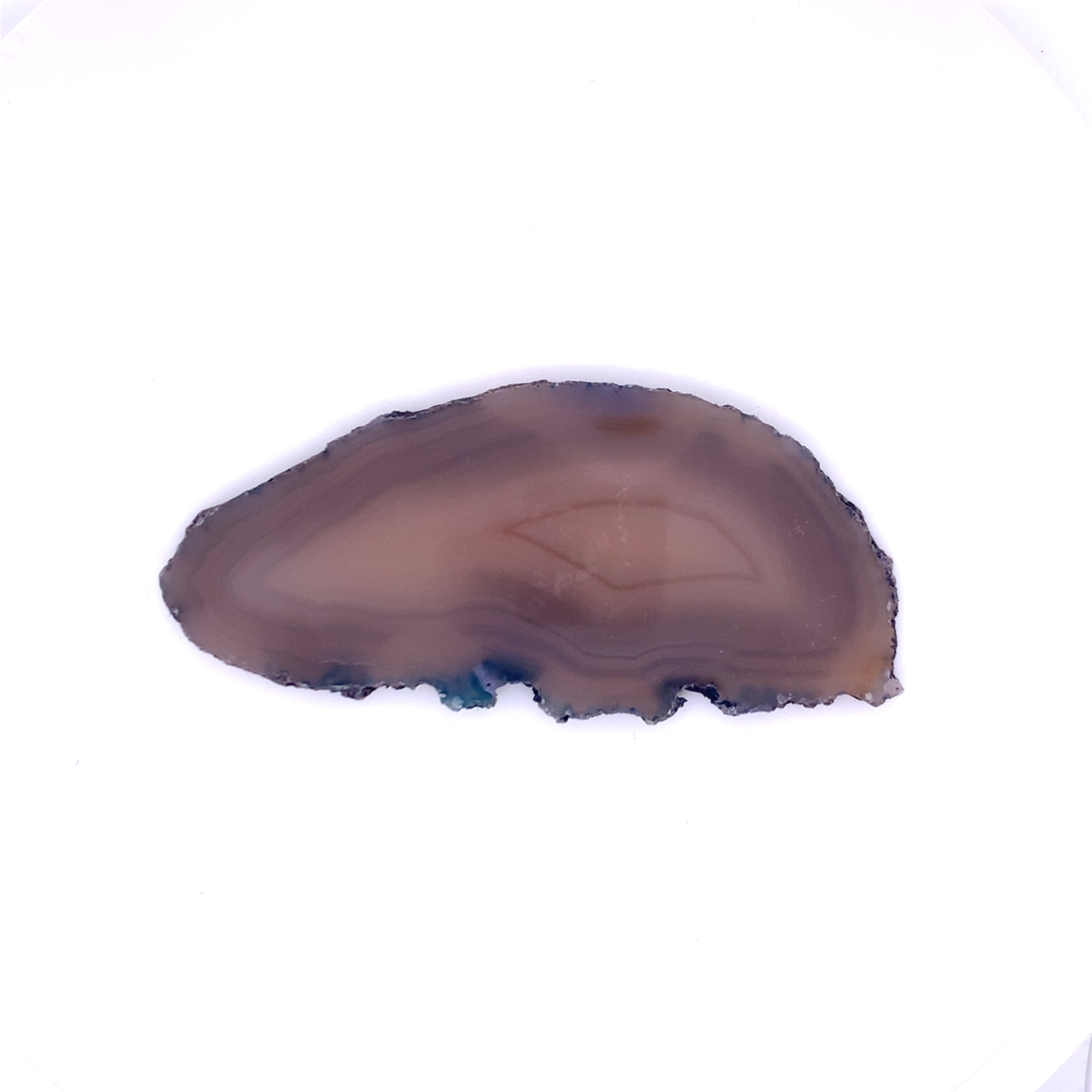 Grey Agate Coloured Crystal Plate