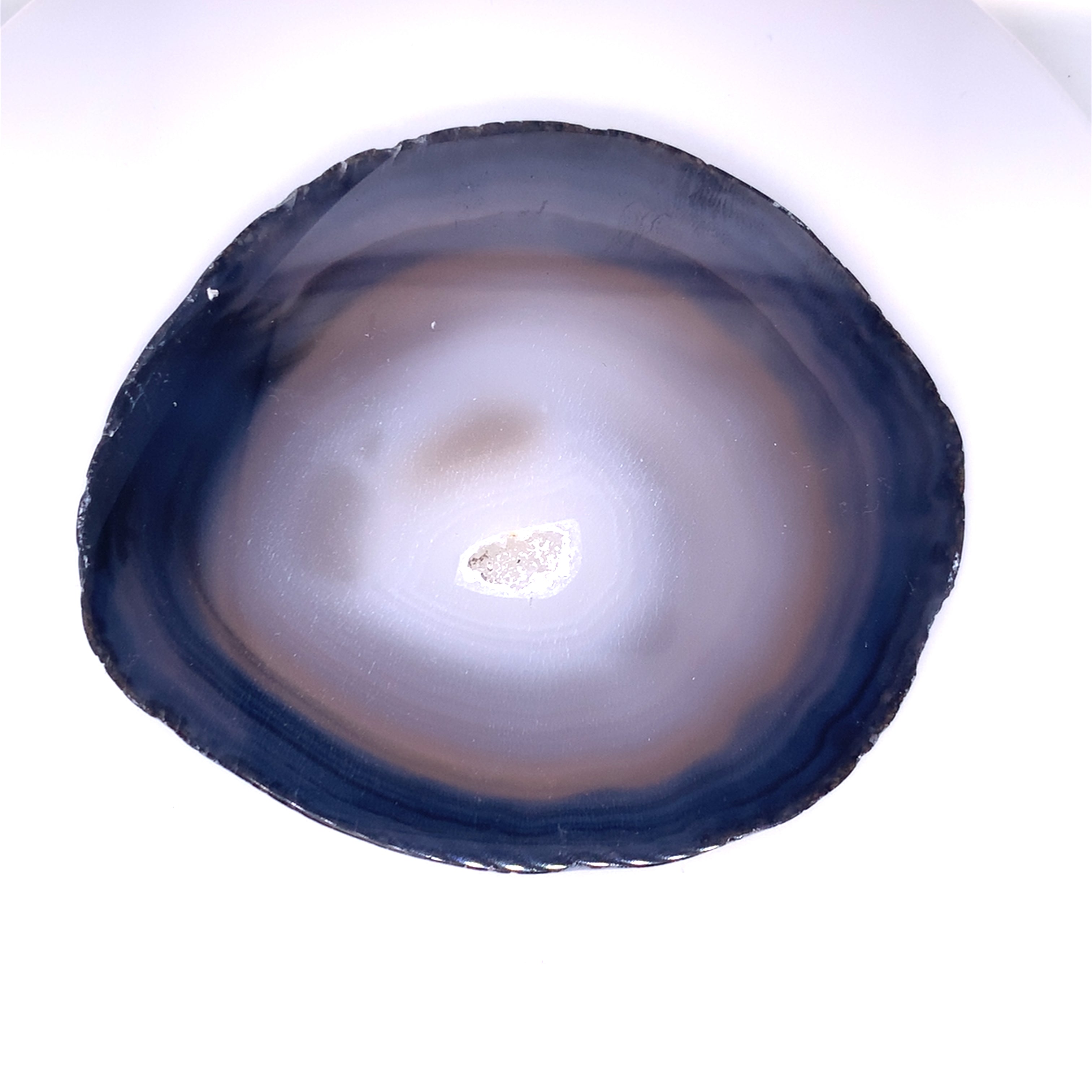 Circle Agate Coloured Crystal Plate