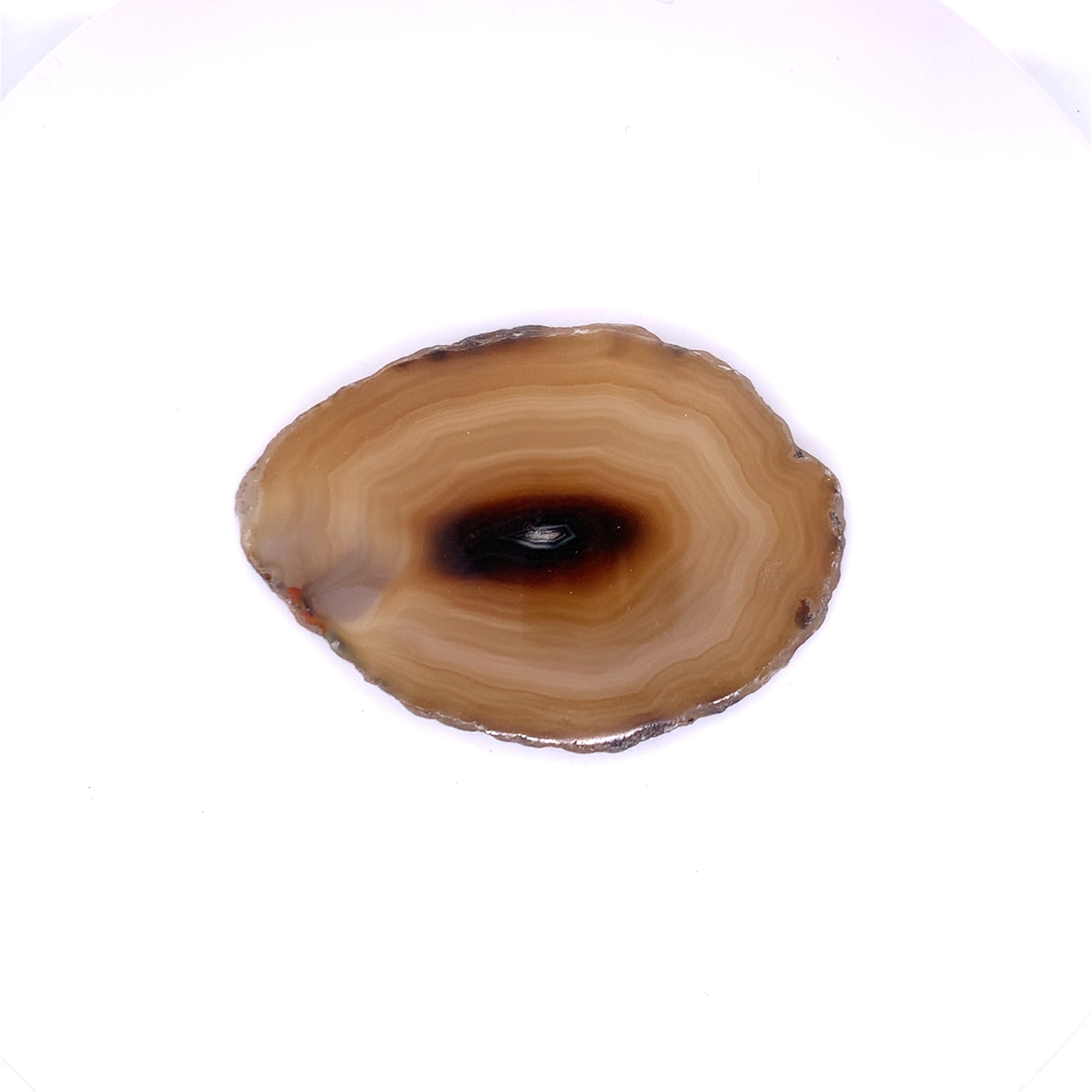 Light Brown Agate Coloured Crystal Plate