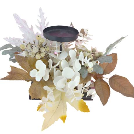 🎄Cream Pampas Led Candle Holder 30cm