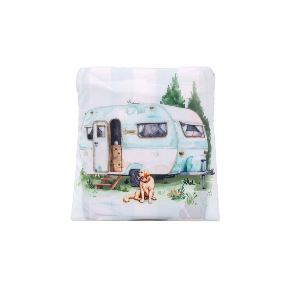 Caravan Blue Foldable Shopping Bag
