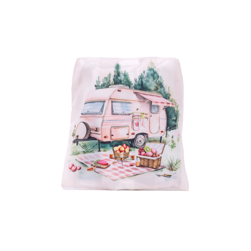 Caravan Pink Foldable Shopping Bag