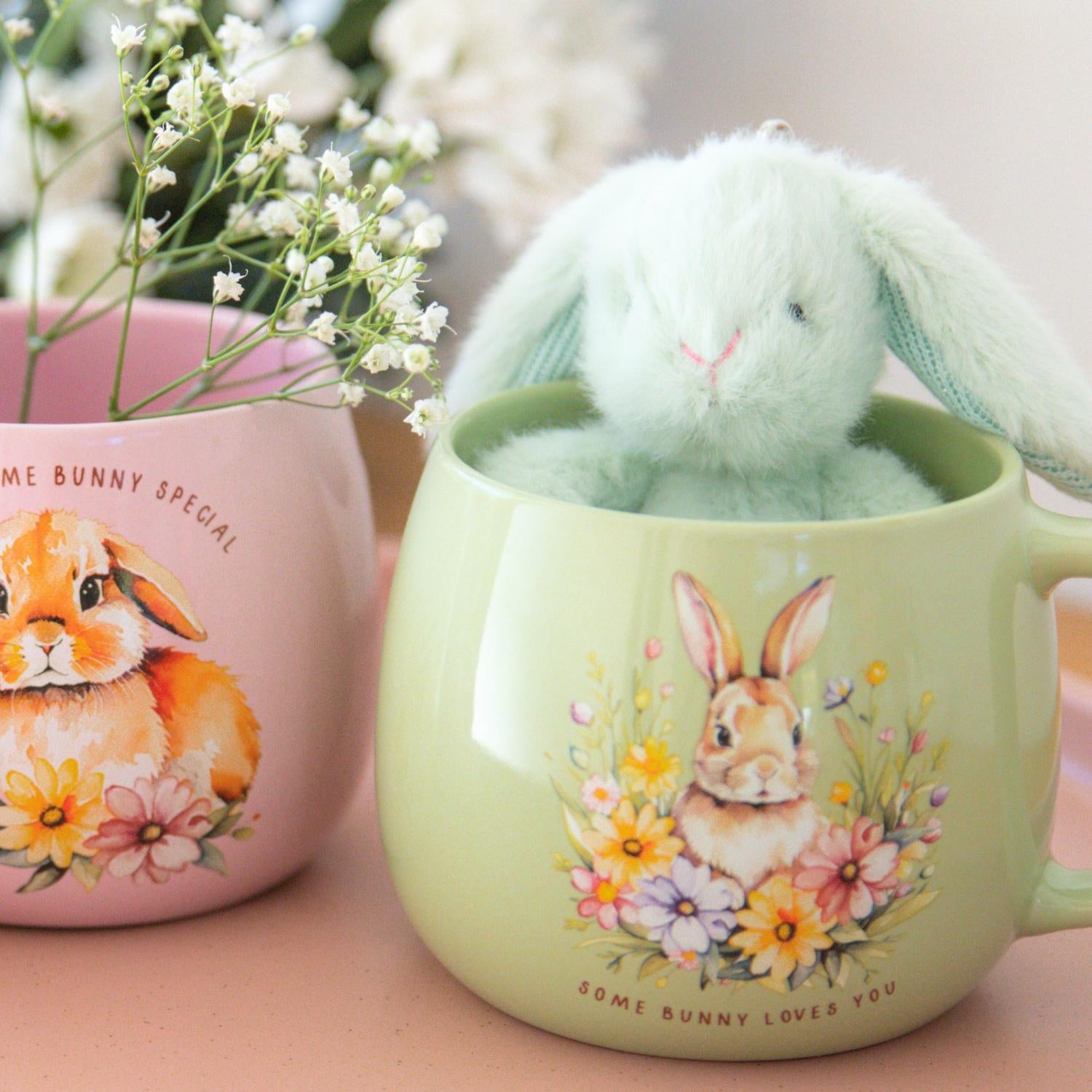 Mary Meyer Soft Bunny Bag Charm - Green