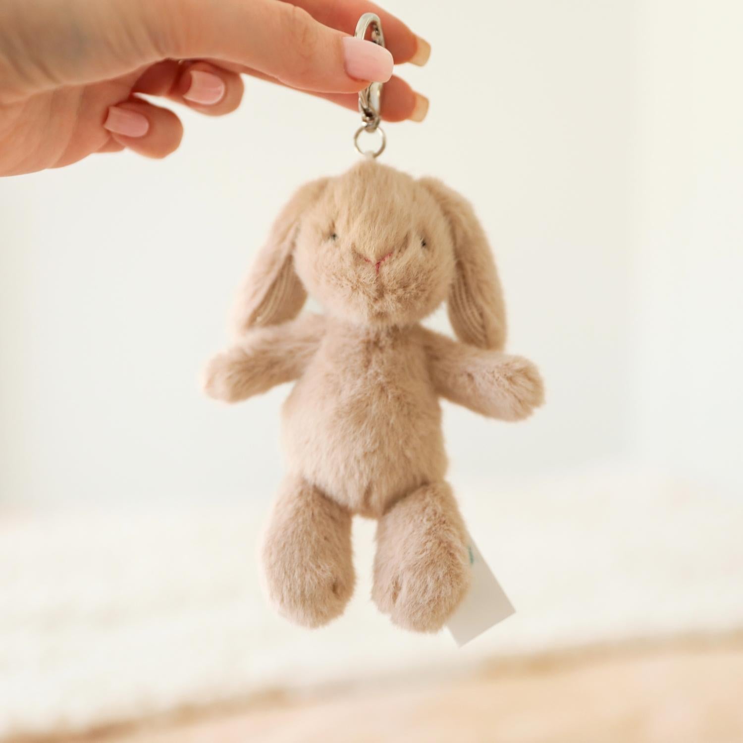 Mary Meyer Soft Bunny Bag Charm - Tan