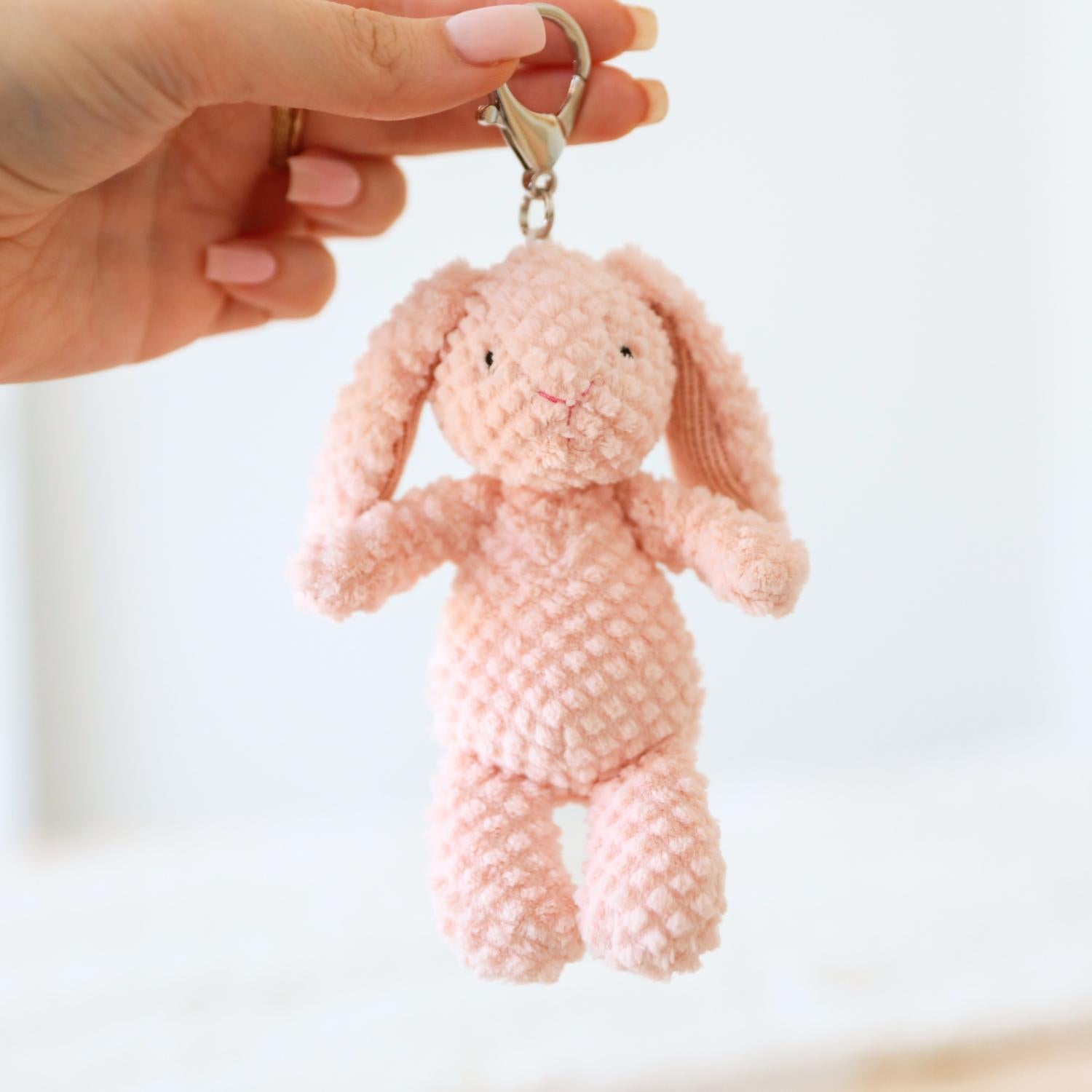 Mary Meyer Nubby Bunny Bag Charm - Pink
