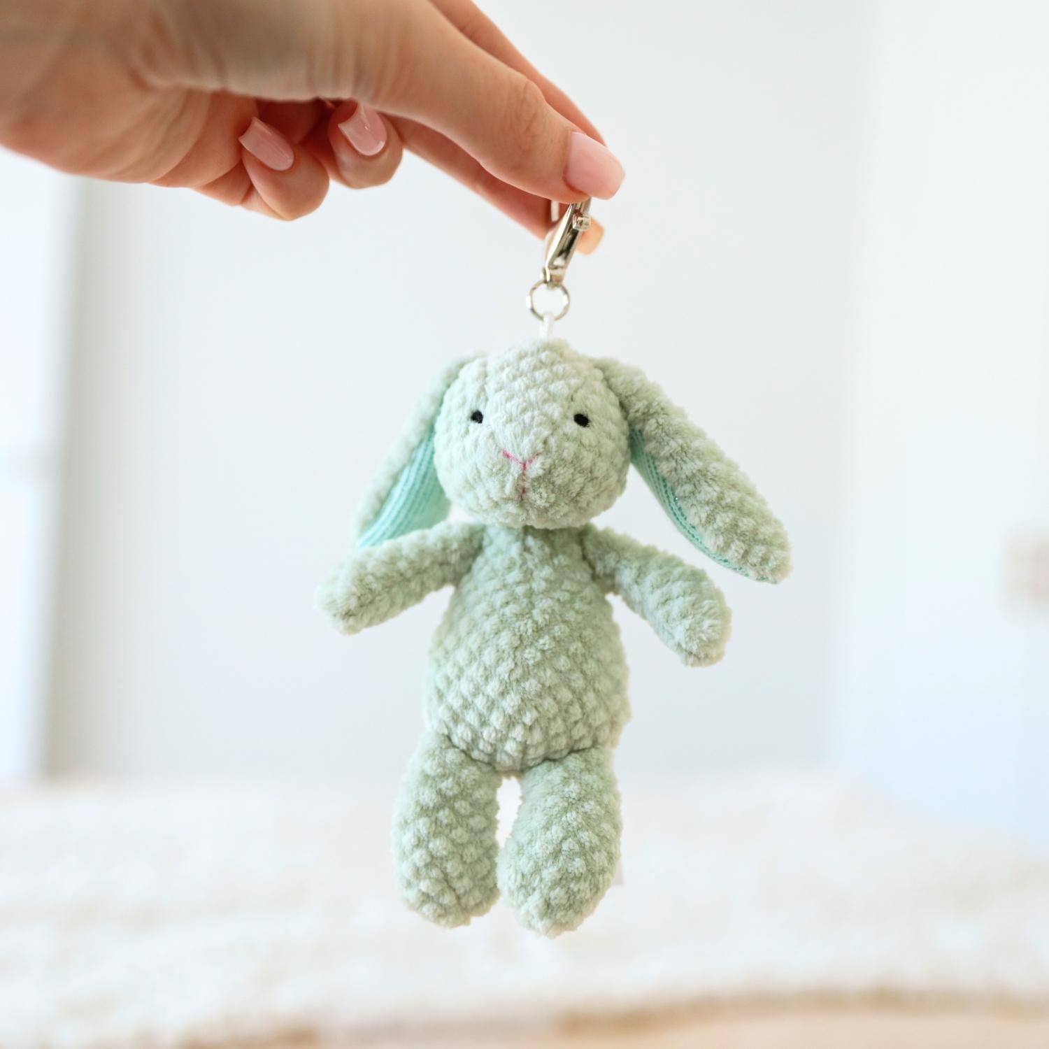 Mary Meyer Nubby Bunny Bag Charm - Sage