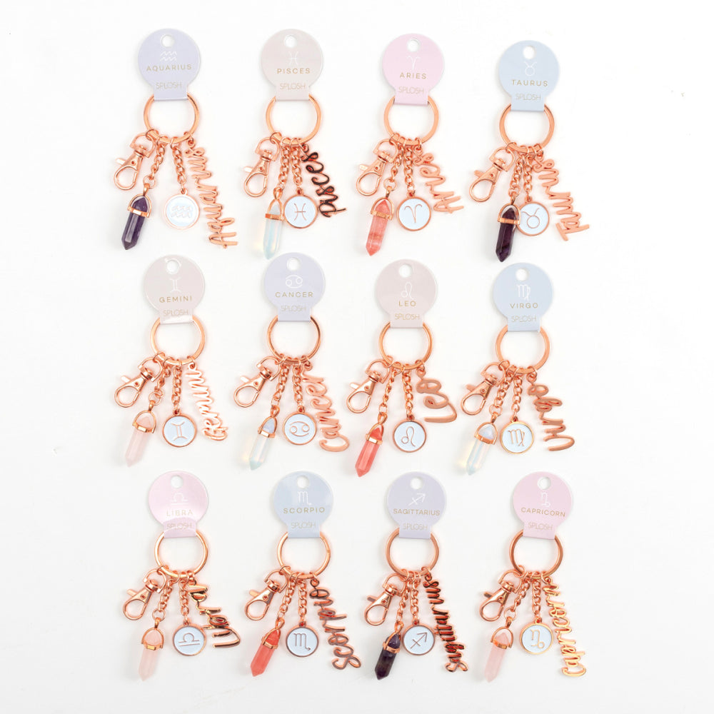 Star Sign Mystique Keyring - 12 starsign