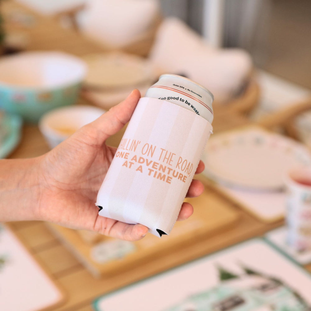 Caravan On The Road Stubby Cooler