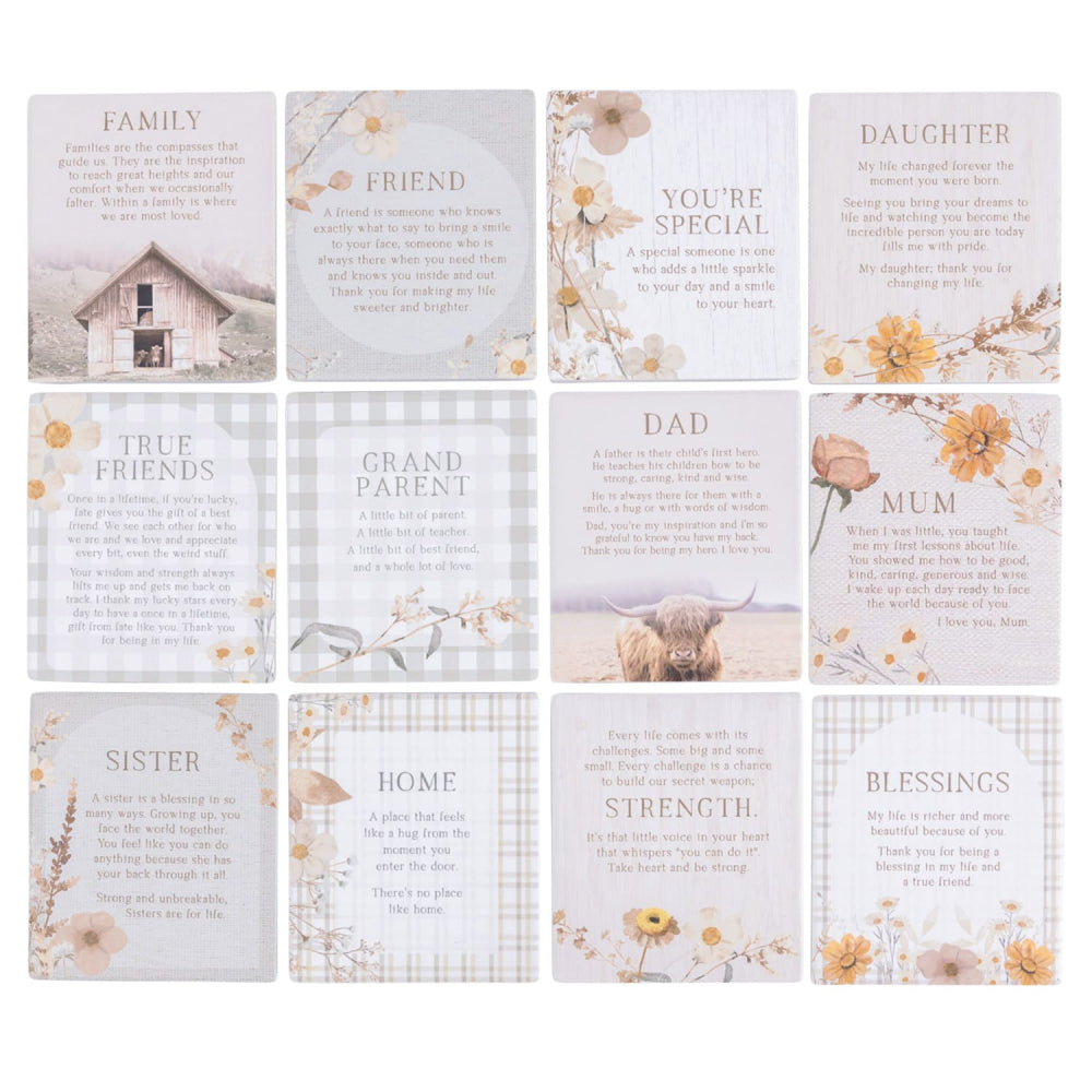 Rustic Meadow Ceramic Plaque - 12 designs