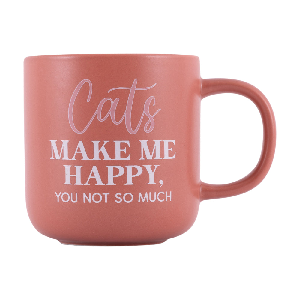 Pet Lovers -  Cats Make Me Happy Red Mug