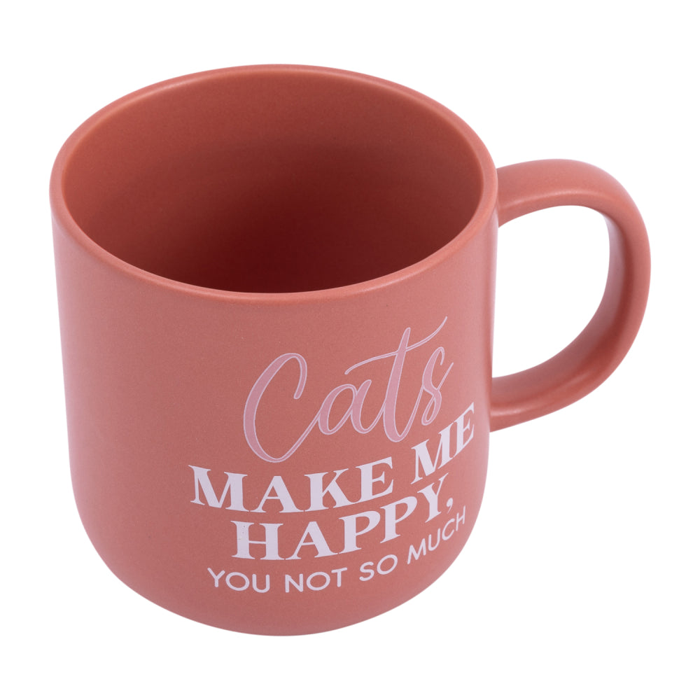 Pet Lovers -  Cats Make Me Happy Red Mug