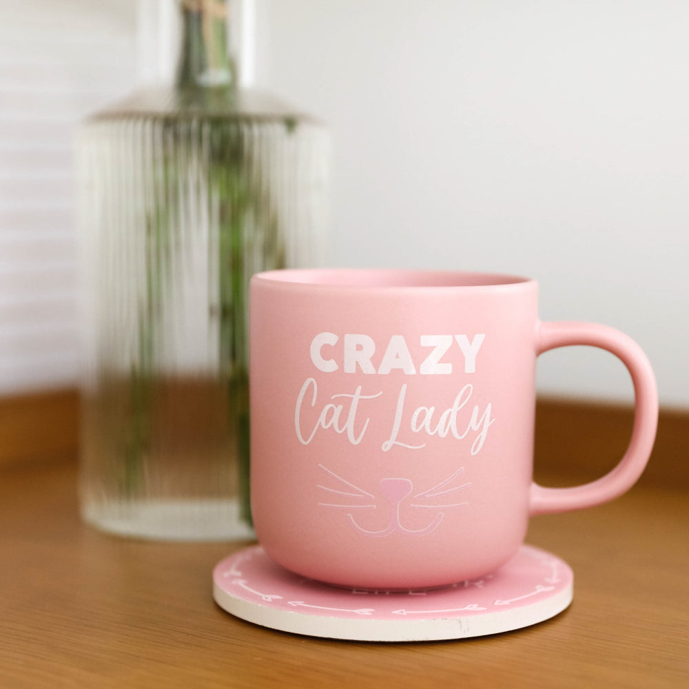Pet Lovers -  Crazy Cat Lady Pink Mug