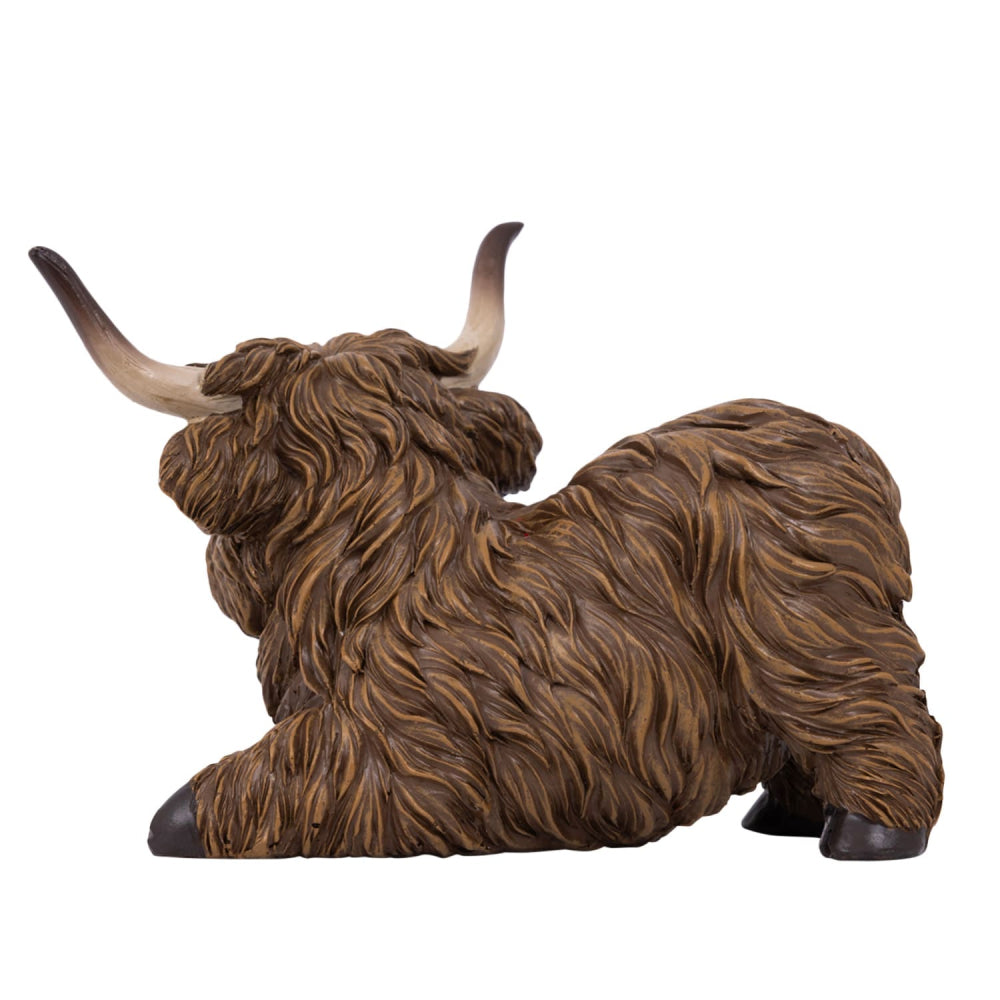 Rustic Meadow Highland Cow Statue - 2 designs