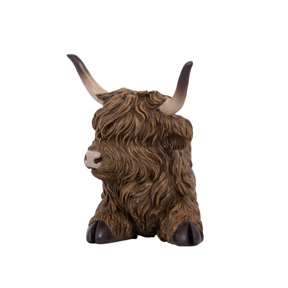 Rustic Meadow Highland Cow Statue - 2 designs