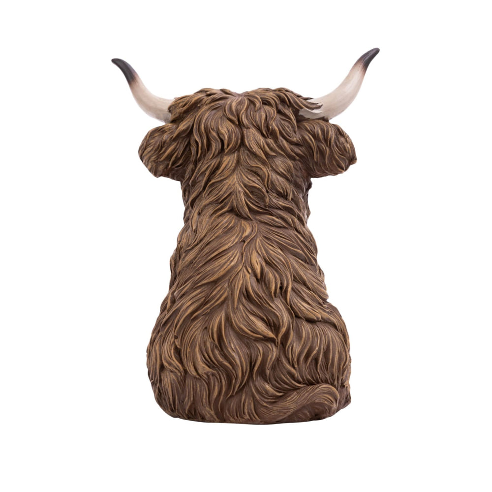 Rustic Meadow Highland Cow Statue - 2 designs