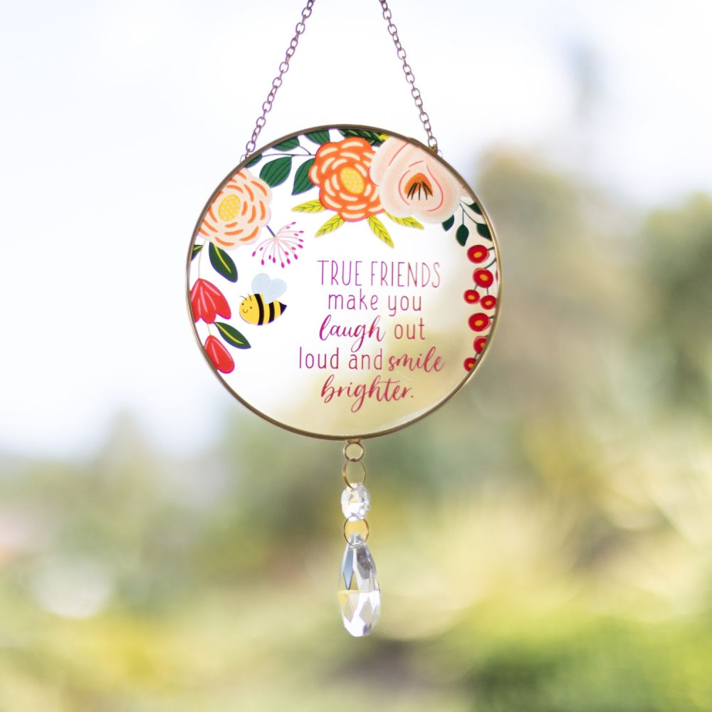 Unique & Uplifting Quoted Suncatcher (6 quoted floral designs)
