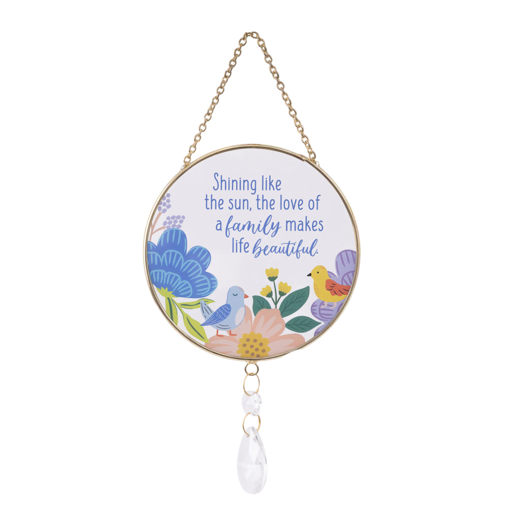 Unique & Uplifting Quoted Suncatcher (6 quoted floral designs)