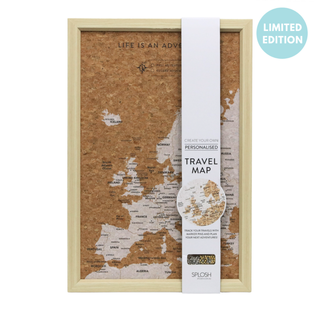 Travel Board Small Map - Europe