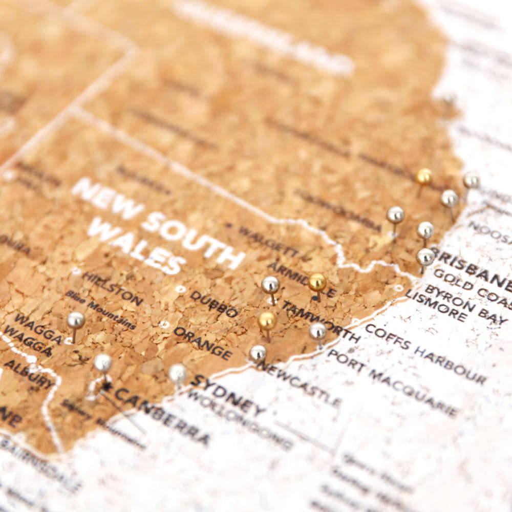 Caravan Travel Board Small Map - Australia