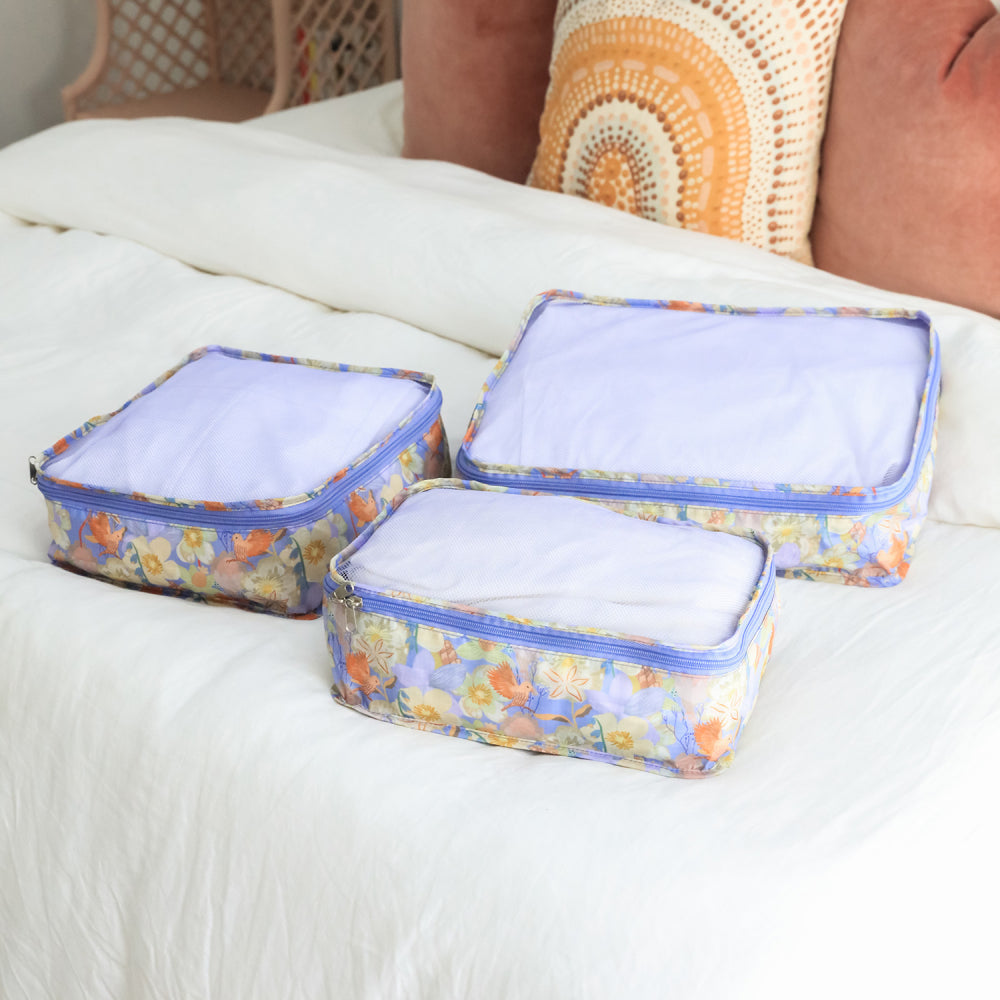 Travel by Splosh - 3 Pack Bird Packing Cubes